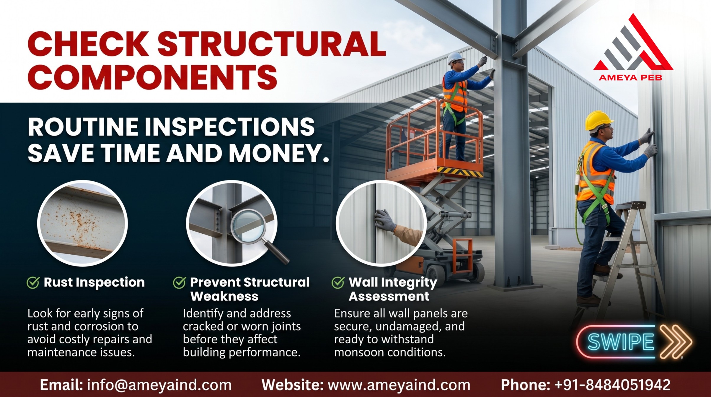 Check Structural Components: Why Routine Inspections Save Time and Money in Pre-Engineered Buildings